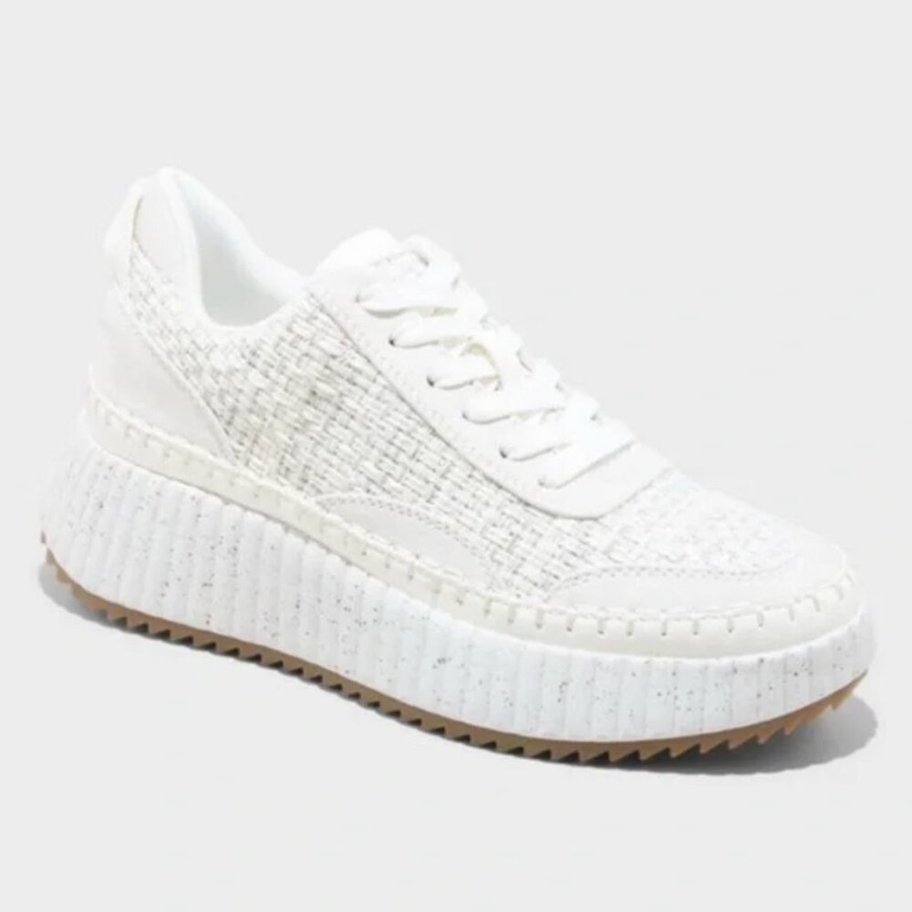 Universal Thread White Tweed Persephone Sneakers Size 10
